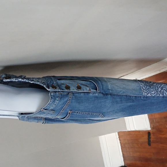 Guess Denim Overalls Lace Women's Jeans Overalls - Picture 9 of 12